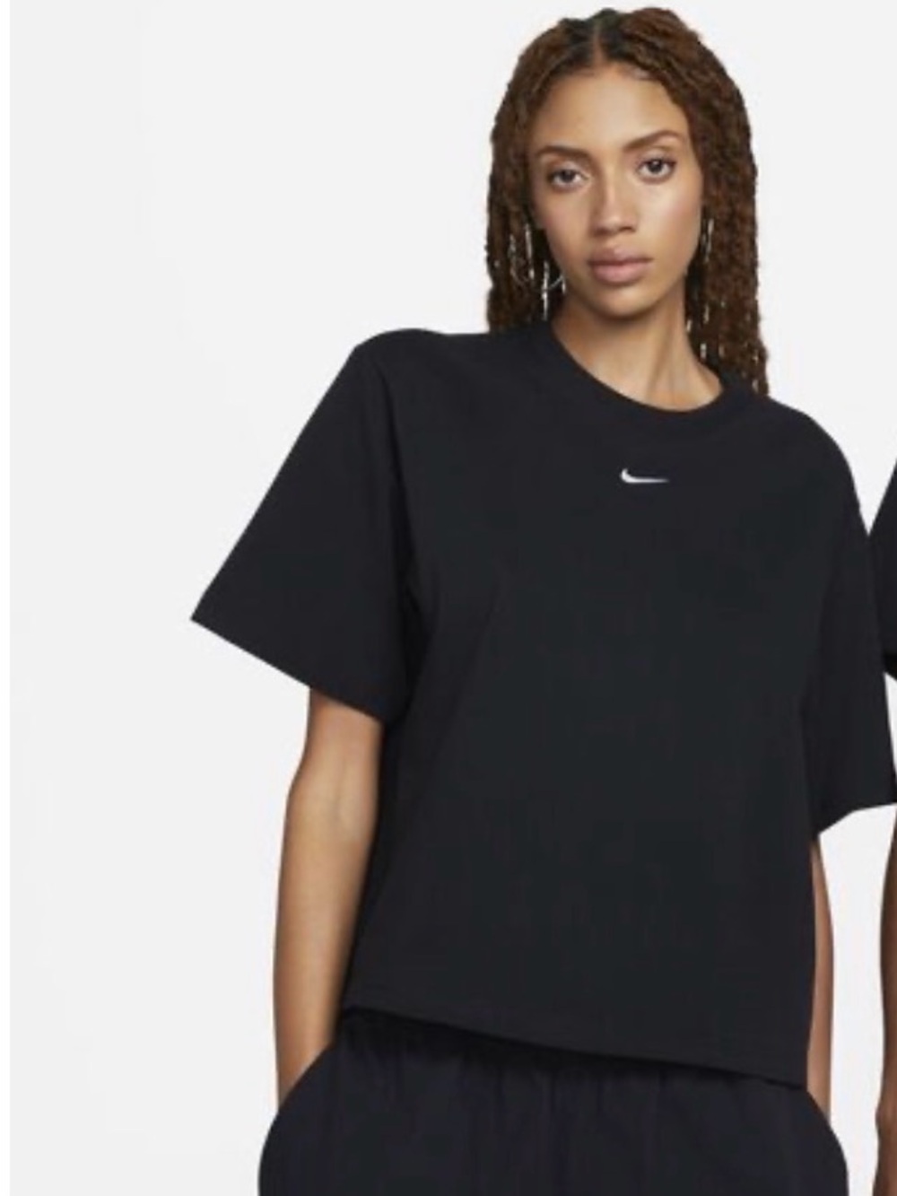 Nike Women's Black Boxy Crewneck
